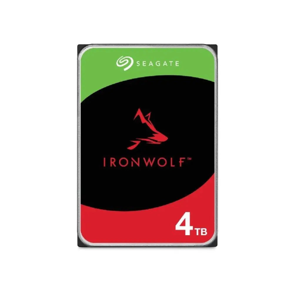Disco duro interno Seagate IronWolf NAS ST4000VN006 de 4TB, 3.5 pulgadas, con interfaz SATA3 para almacenamiento en red.