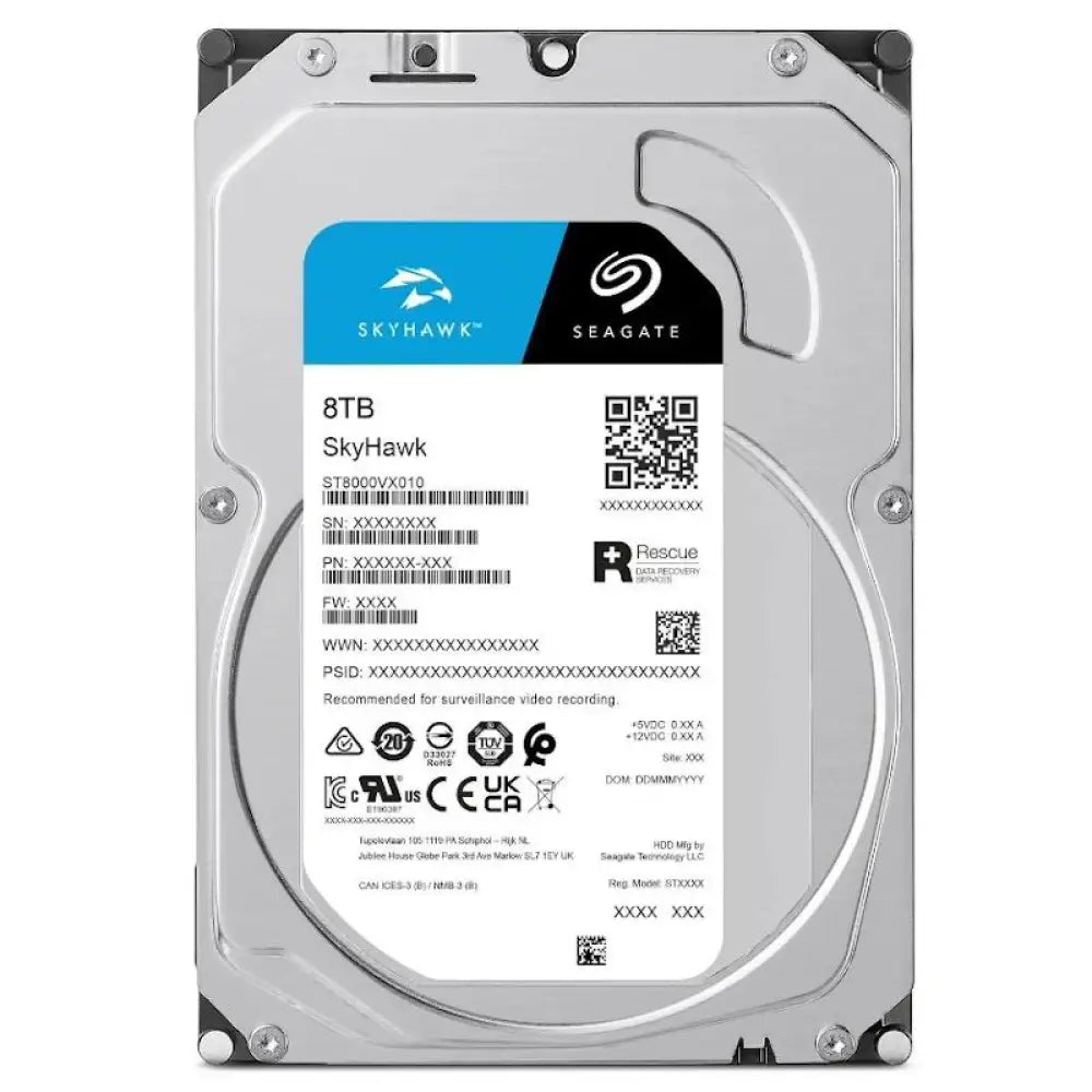 Seagate SkyHawk ST8000VX010 8TB 3.5" SATA3 - detalle