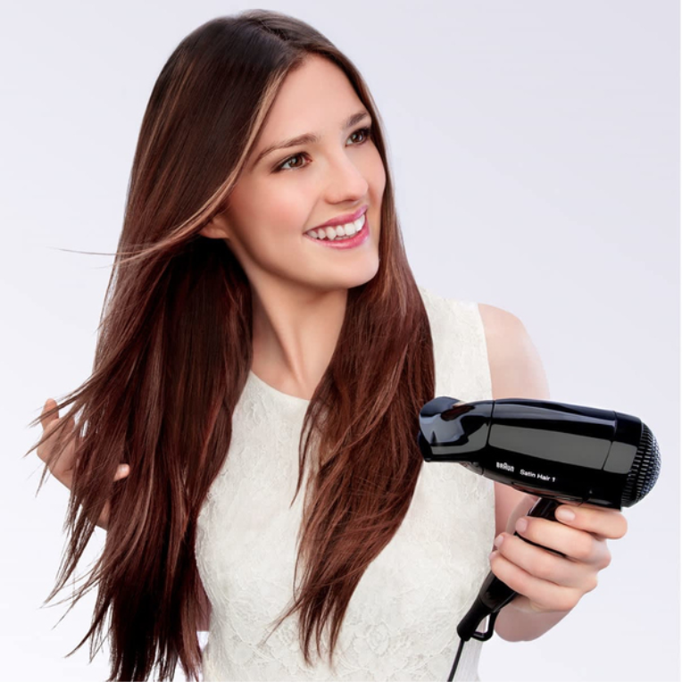 SECADOR BRAUN SATIN HAIR 1 HD130/ 1200W/ NEGRO - detalle