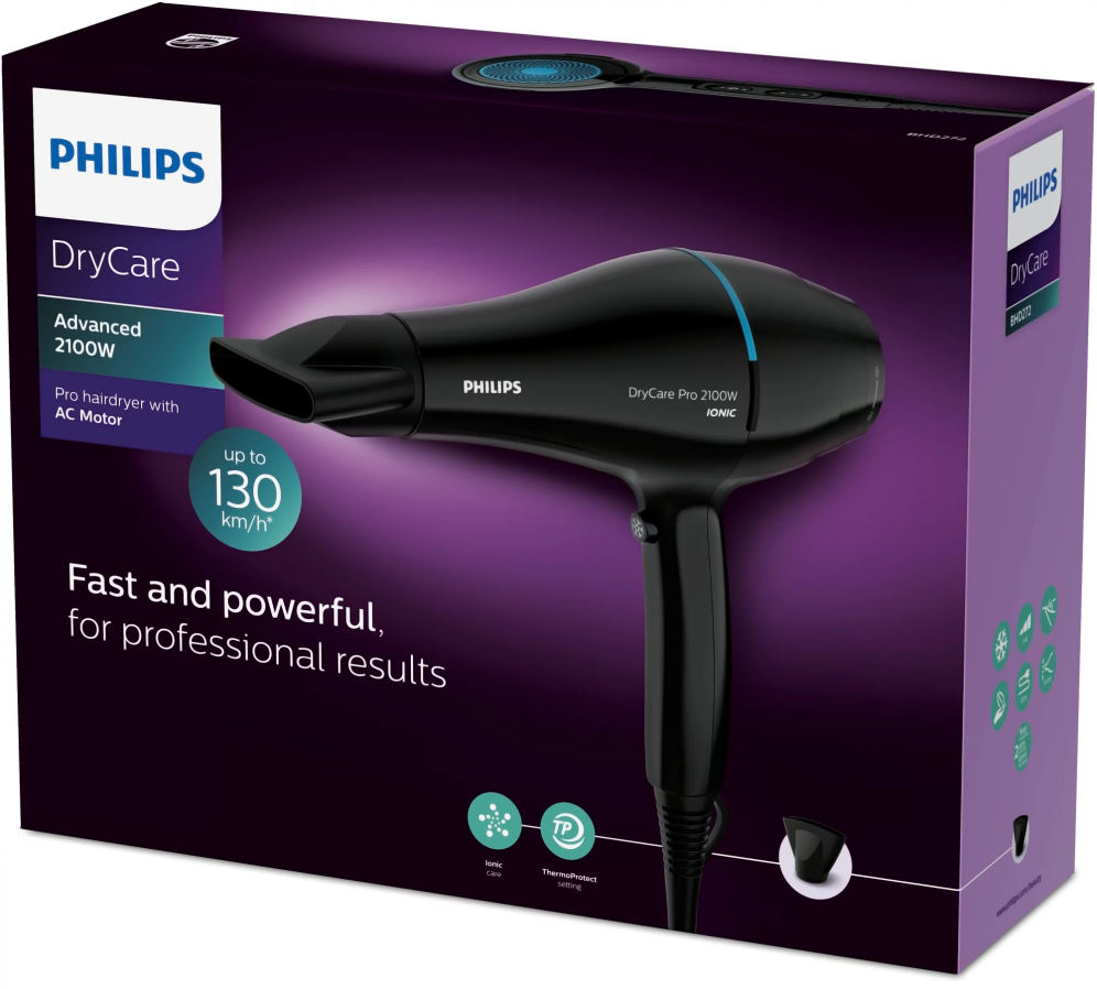 SECADOR DE PELO PHILIPS BHD272/00 2100W - detalle