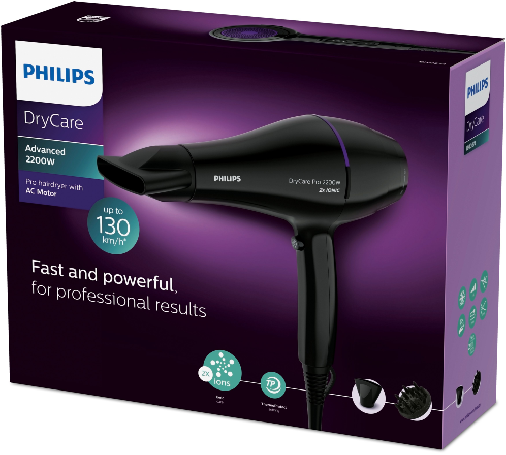 SECADOR DE PELO PHILIPS BHD274/00 2200W - detalle