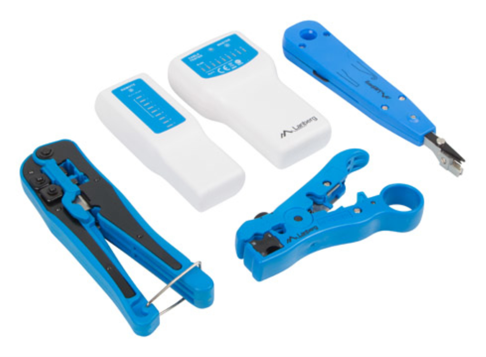 SET HERRAMIENTAS LANBERG NETWORK UNIVERSAL Y CABLE TESTER - detalle