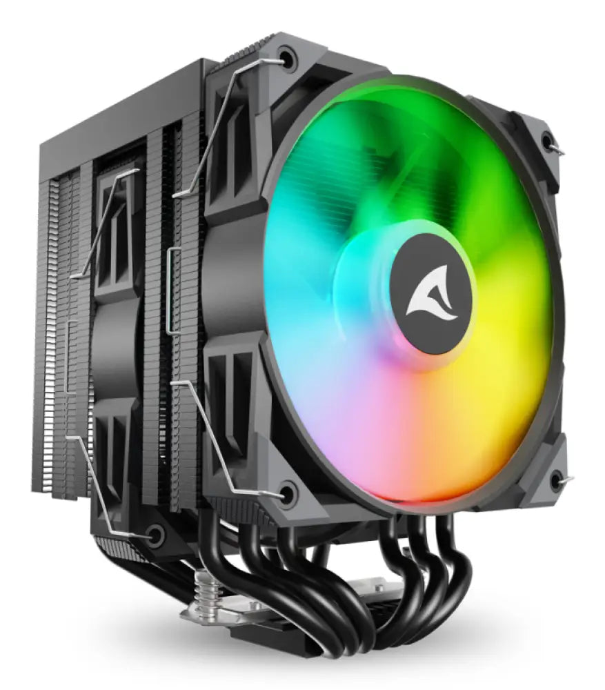 Sharkoon A60 RGB Procesador Refrigerador de aire 12 cm Negro 1 pieza(s)