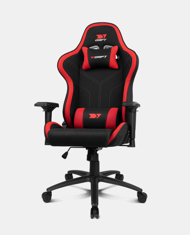 DRIFT DR110BR silla para videojuegos Butaca para jugar Asiento acolchado Negro. Rojo