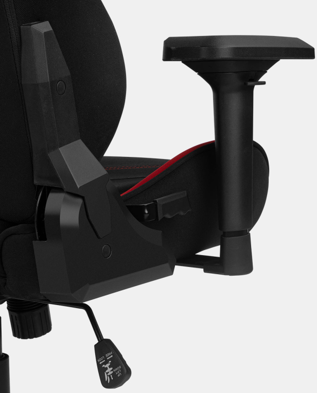 SILLA GAMING DRIFT DR110BR TEJIDO NEGRO ROJO - detalle