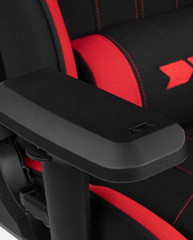 SILLA GAMING DRIFT DR110BR TEJIDO NEGRO ROJO - detalle