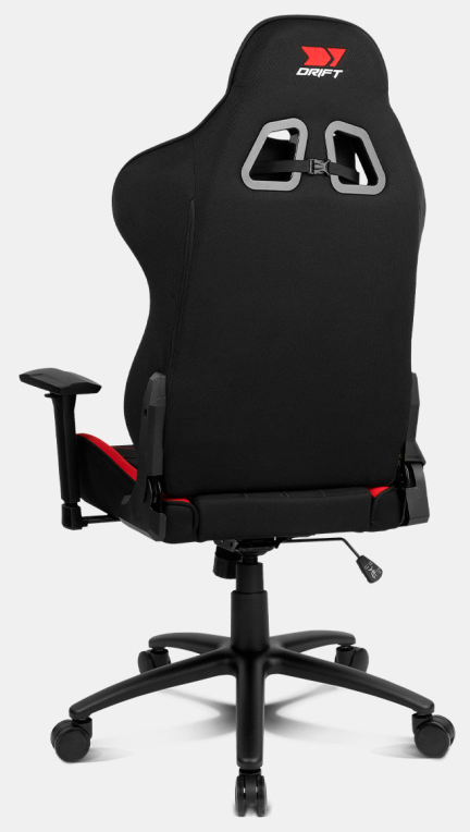 SILLA GAMING DRIFT DR110BR TEJIDO NEGRO ROJO - detalle