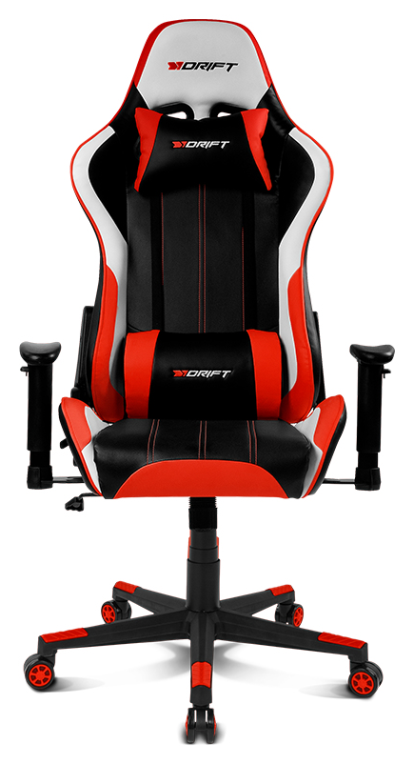 DRIFT DR175 Silla para videojuegos universal Asiento acolchado Negro. Rojo. Blanco