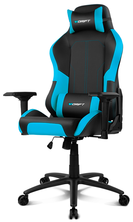 SILLA GAMING DRIFT DR250 NEGRO/AZUL - detalle
