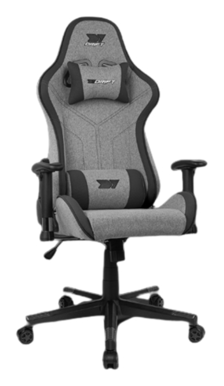 DRIFT DR90 PRO Silla para videojuegos de PC Asiento acolchado Negro. Gris