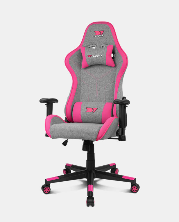 DRIFT DR90 PRO Silla para videojuegos de PC Asiento acolchado Gris. Rosa