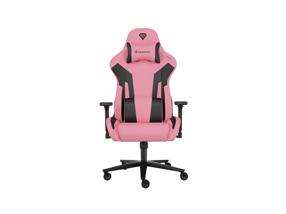 GENESIS Nitro 720 Silla para videojuegos de PC Asiento inflable Negro. Rosa