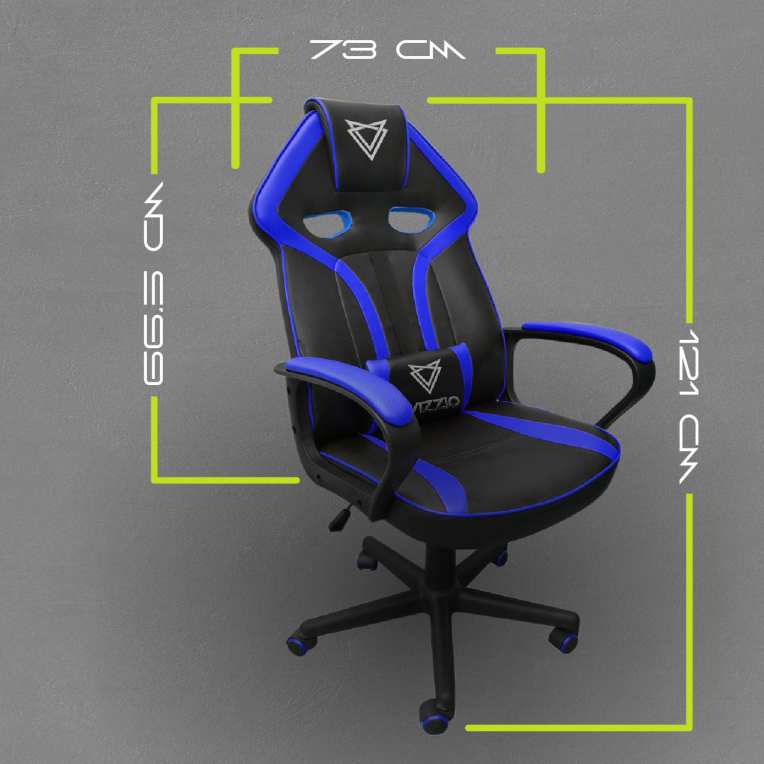 SILLA GAMING VIZZIO NAYADE V2 NEGRO/AZUL - detalle
