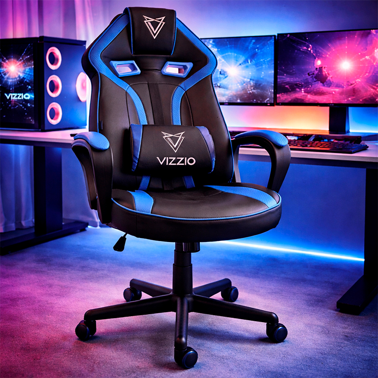 SILLA GAMING VIZZIO NAYADE V2 NEGRO/AZUL - detalle