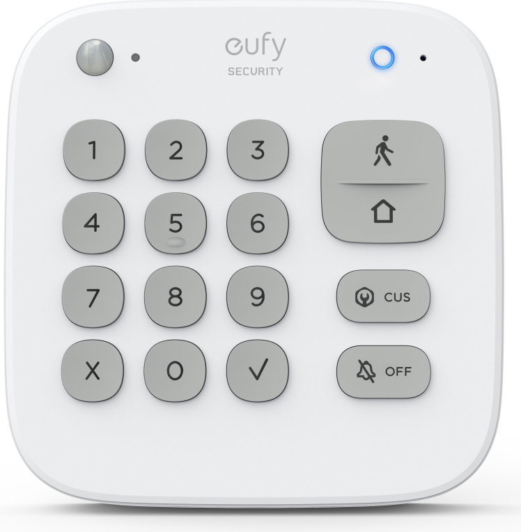 SISTEMA ALARMA EUFY KIT 2x HOMEBASE 2x ENTRY SENSOR 1x KEYPAD 1x MOTION SENSOR - detalle