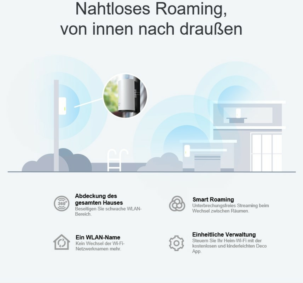 SISTEMA DECO X50-OUTDOOR WI-FI 6 MESH AI AX3000 PARA EXTERIORES - detalle