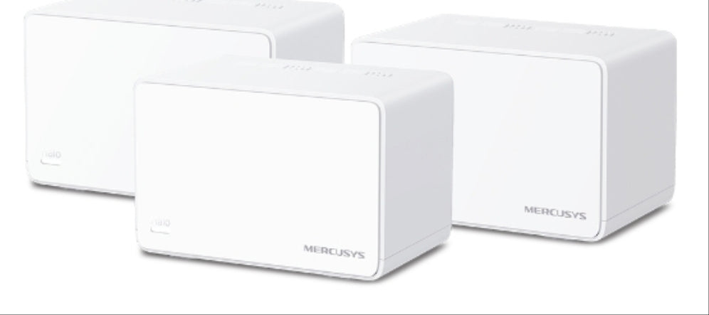 Mercusys Halo H80X (3-pack) Doble banda (2.4 GHz / 5 GHz) Wi-Fi 6 (802.11ax) Blanco Interno