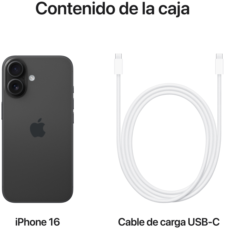 SMARTPHONE APPLE IPHONE 16 128GB BLACK - detalle