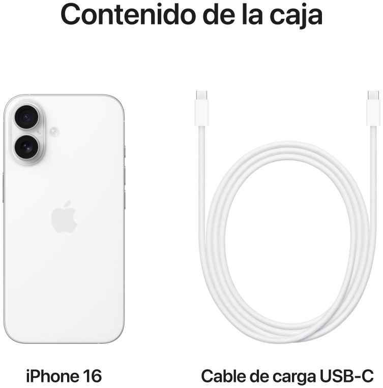 SMARTPHONE APPLE IPHONE 16 128GB WHITE - detalle