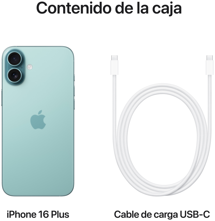 SMARTPHONE APPLE IPHONE 16 PLUS 128GB TEAL - detalle