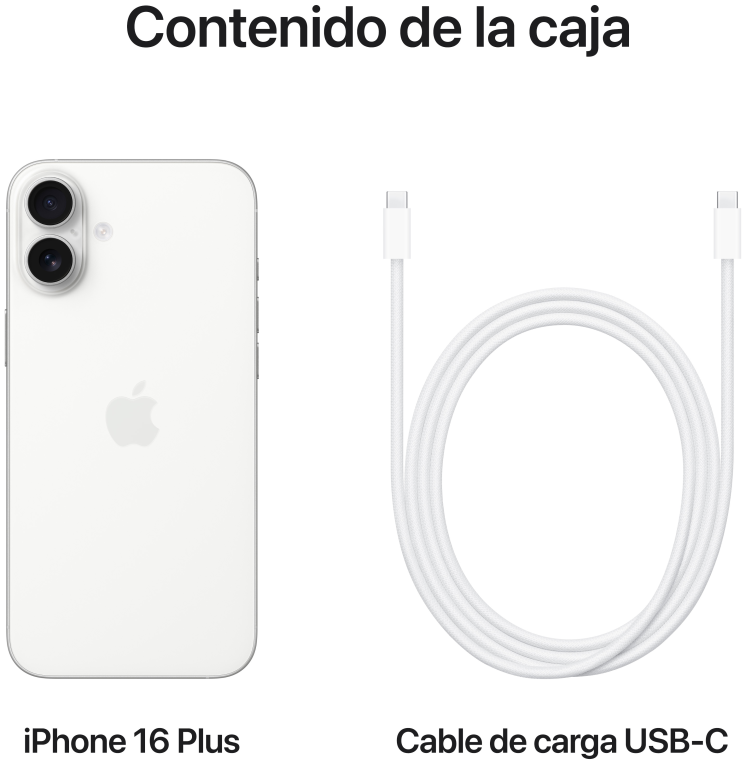 SMARTPHONE APPLE IPHONE 16 PLUS 256GB WHITE - detalle