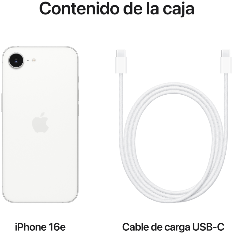 SMARTPHONE APPLE IPHONE 16E 256GB WHITE - detalle