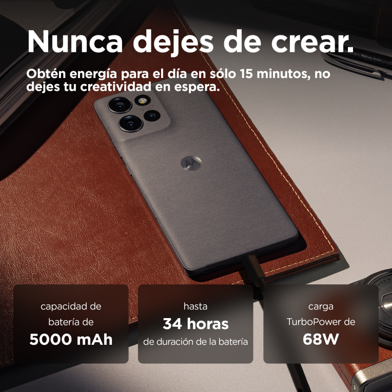 SMARTPHONE MOTOROLA MOTO EDGE 50 12G/512GB GRIS - detalle