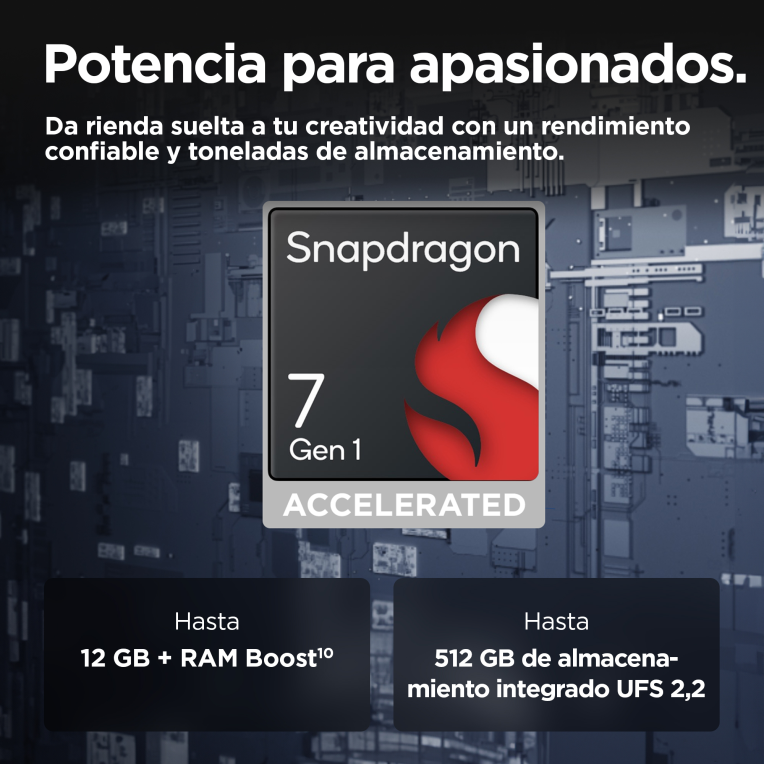 SMARTPHONE MOTOROLA MOTO EDGE 50 12G/512GB GRIS - detalle