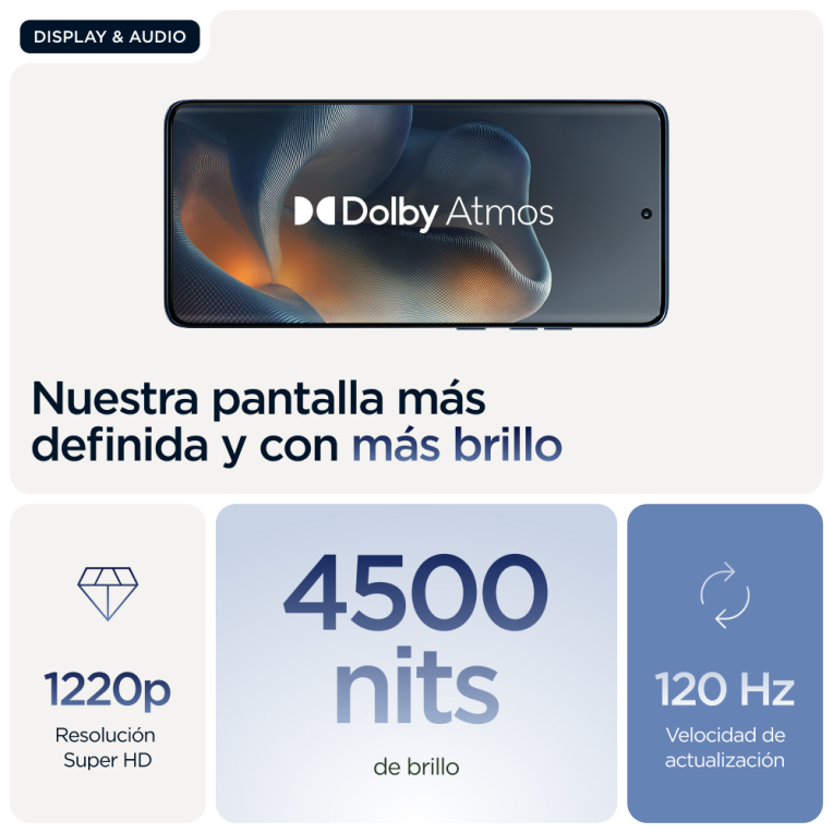 SMARTPHONE MOTOROLA MOTO EDGE 60 5G 8GB 512GB GIBRALTAR BLUE - detalle
