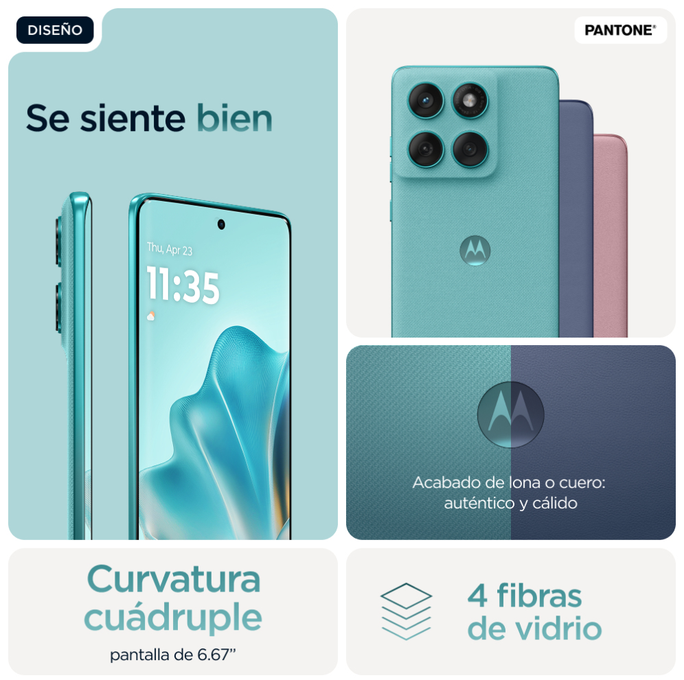 SMARTPHONE MOTOROLA MOTO EDGE 60 FUSION 5G 8GB/256GB AMAZONITE - detalle
