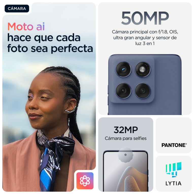 SMARTPHONE MOTOROLA MOTO EDGE 60 FUSION 5G 8GB/256GB SLIPSTREAM - detalle