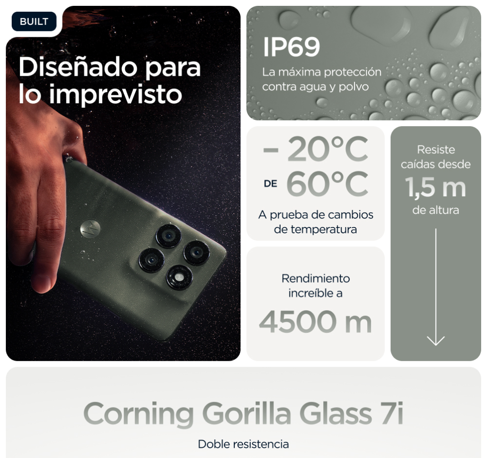 SMARTPHONE MOTOROLA MOTO EDGE 60 PRO 5G 12GB/512GB SHADOW GREEN - detalle
