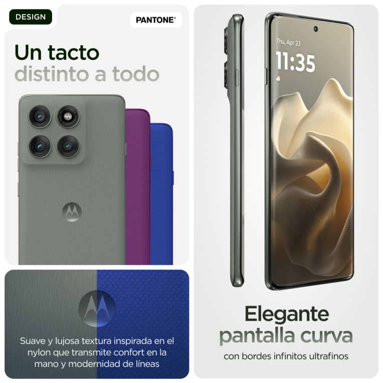 SMARTPHONE MOTOROLA MOTO EDGE 60 PRO 5G 12GB/512GB SHADOW GREEN - detalle
