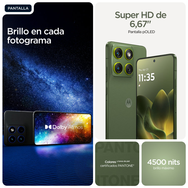 SMARTPHONE MOTOROLA MOTO EDGE 70 12GB/512GB BRONZE GREEN - detalle