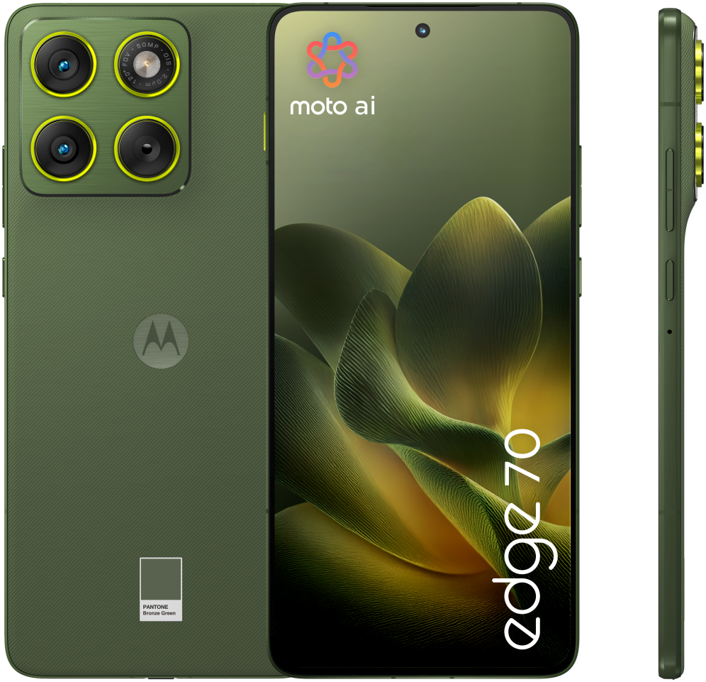 SMARTPHONE MOTOROLA MOTO EDGE 70 12GB/512GB BRONZE GREEN - detalle
