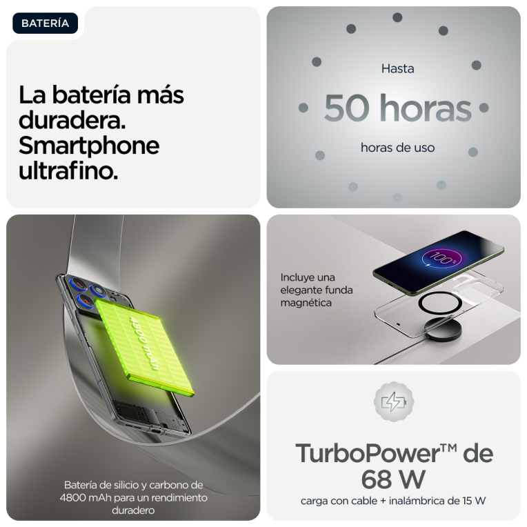 SMARTPHONE MOTOROLA MOTO EDGE 70 12GB/512GB GREY - detalle