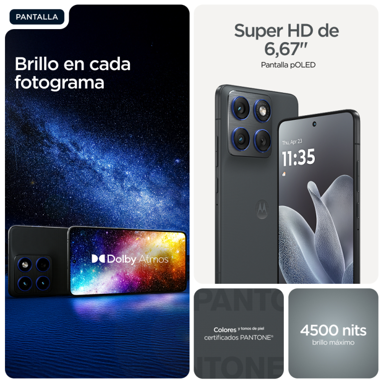 SMARTPHONE MOTOROLA MOTO EDGE 70 12GB/512GB GREY - detalle
