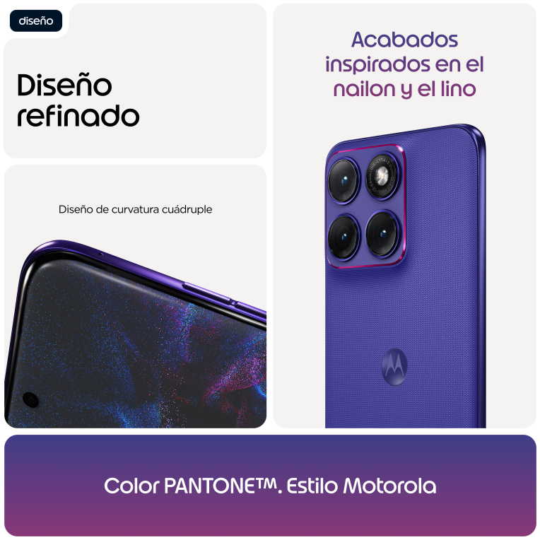 SMARTPHONE MOTOROLA MOTO EDGE 70 FUSION POWER 5G 8GB/256GB ORIENT GREEN - detalle