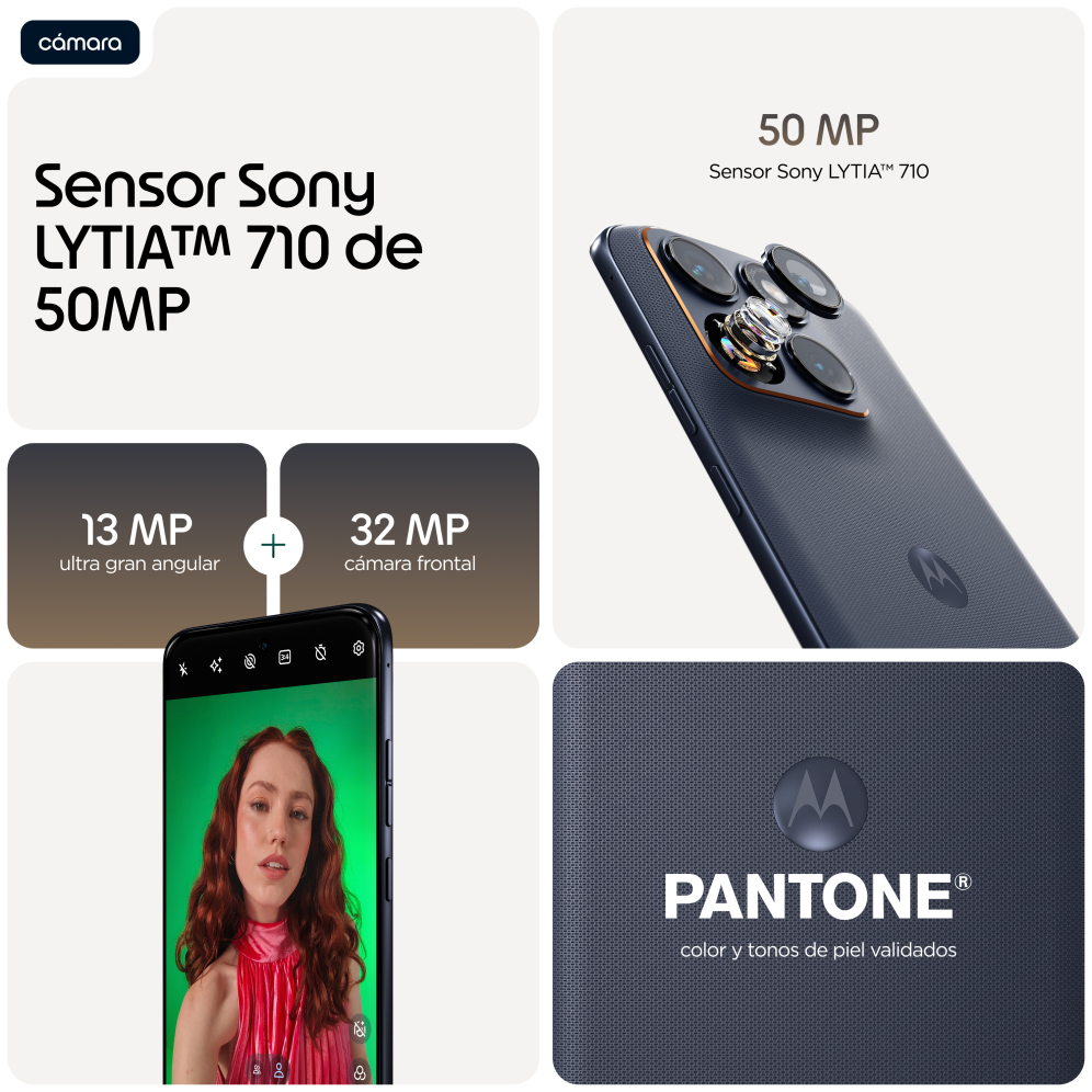 SMARTPHONE MOTOROLA MOTO EDGE 70 FUSION POWER G77 8GB/256GB - detalle