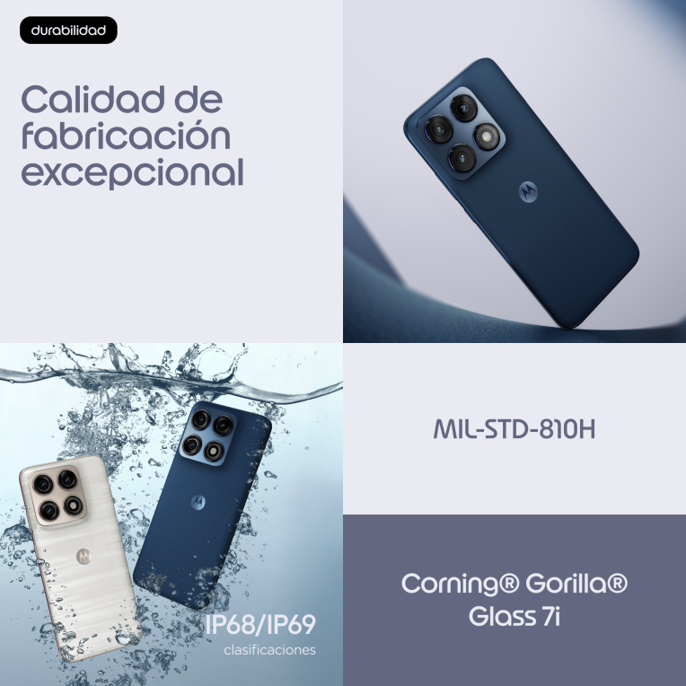 SMARTPHONE MOTOROLA MOTO EDGE 70 PRO 5G 12GB 512GB TITAN - detalle