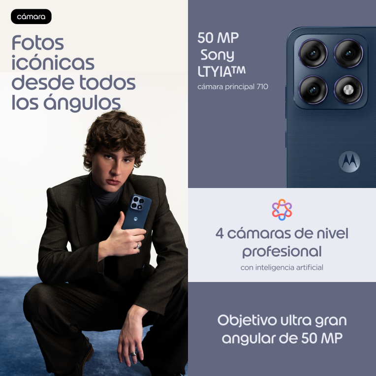 SMARTPHONE MOTOROLA MOTO EDGE 70 PRO 5G 12GB 512GB TITAN - detalle