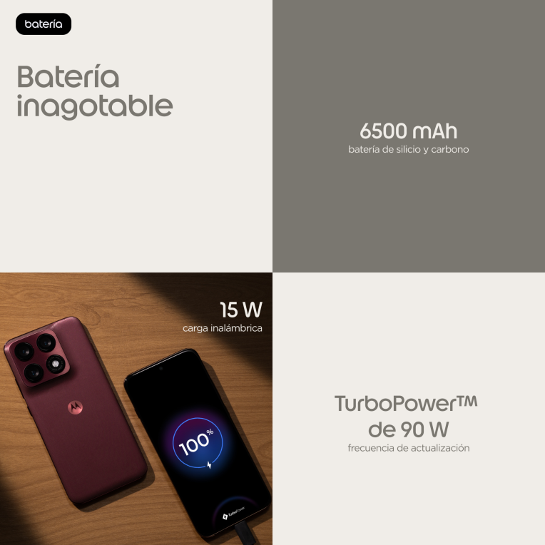 SMARTPHONE MOTOROLA MOTO EDGE 70 PRO 5G 12GB 512GB ZINFANDEL - detalle