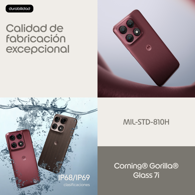SMARTPHONE MOTOROLA MOTO EDGE 70 PRO 5G 12GB 512GB ZINFANDEL - detalle