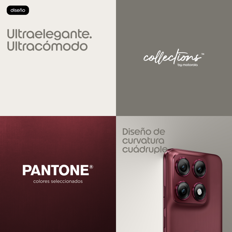 SMARTPHONE MOTOROLA MOTO EDGE 70 PRO 5G 12GB 512GB ZINFANDEL - detalle