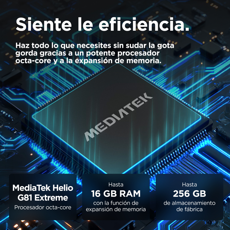 SMARTPHONE MOTOROLA MOTO G05 4G 4GB/256GB SPELLBOUND - detalle