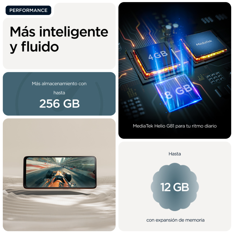 SMARTPHONE MOTOROLA MOTO G06 4GB 256GB AZUL - detalle