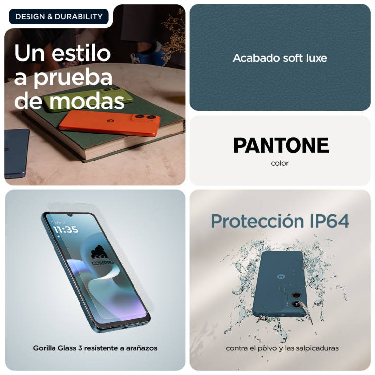 SMARTPHONE MOTOROLA MOTO G06 4GB 256GB AZUL - detalle