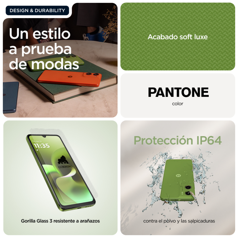 SMARTPHONE MOTOROLA MOTO G06 4GB 256GB GREEN - detalle