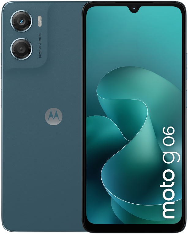 SMARTPHONE MOTOROLA MOTO G06 4GB/64GB TAPESTRY BLUE - detalle