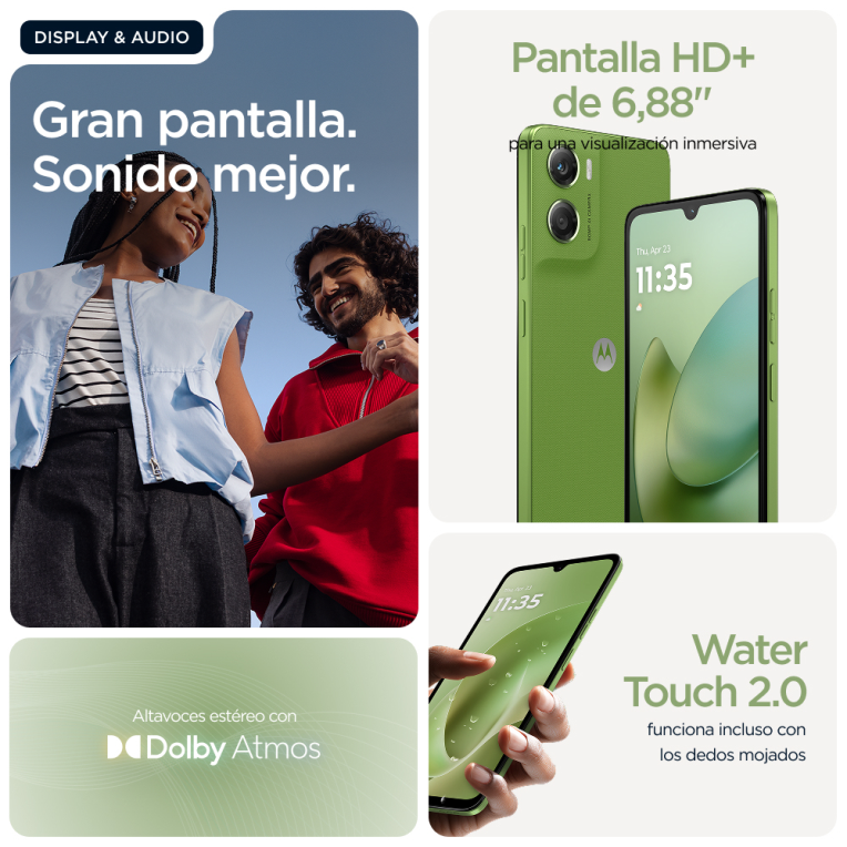 SMARTPHONE MOTOROLA MOTO G06 4GB/64GB TENDRIL GREEN - detalle